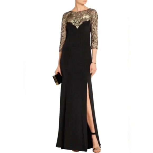 Marchesa Notte Embroidered Formal Gown - Picture 2 of 6